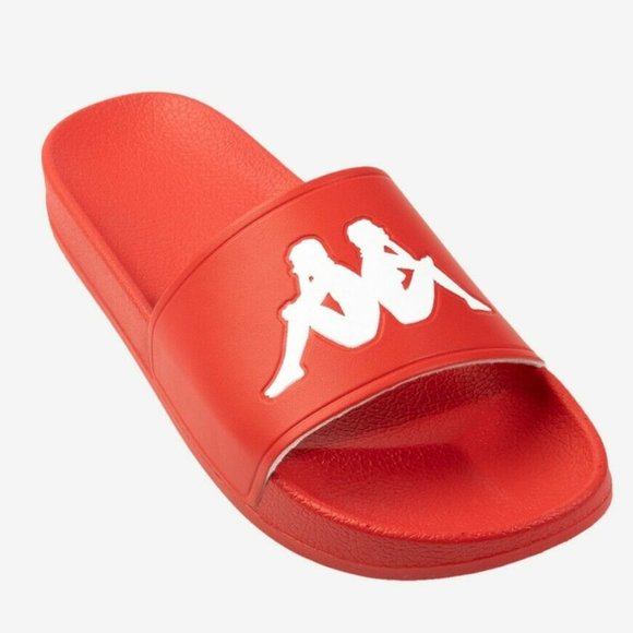 Kappa Authentic Adam 2 Slides Red Orange-White
